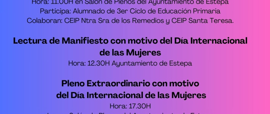 CARTEL ACTOS 7 DE MARZO