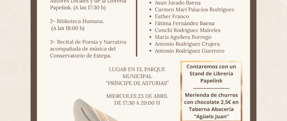 CARTEL ENCUENTRO LITERARIO ESTEPEN¿O