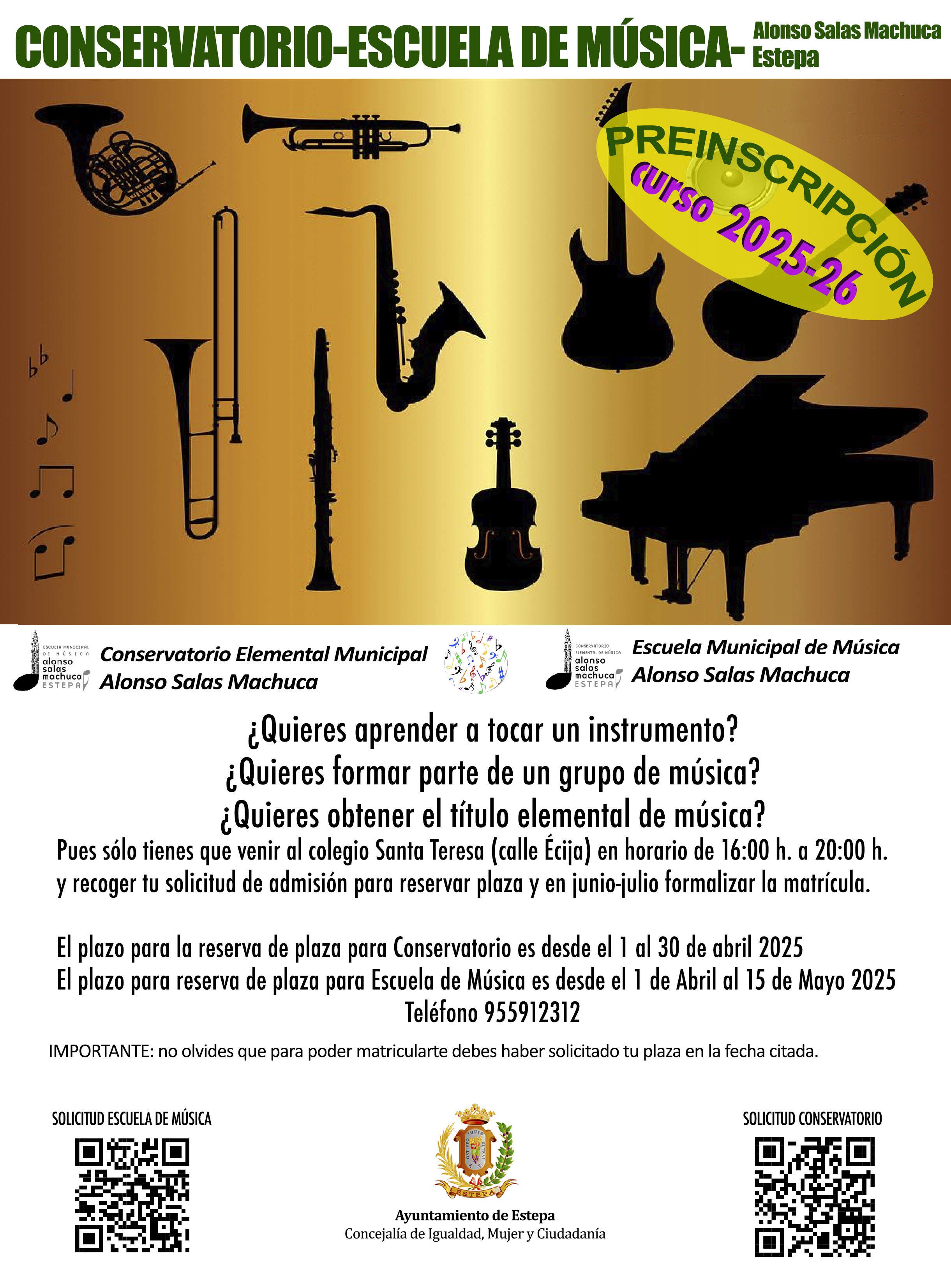 Conservatorio Preinscripcio¿n