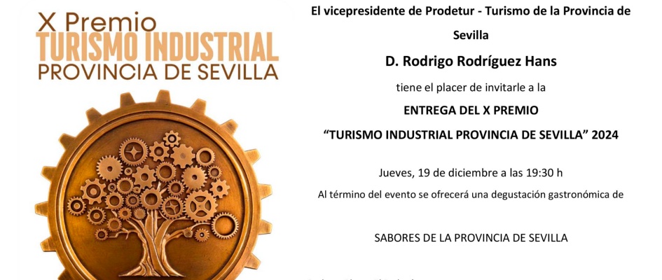 Invitacio¿n  X Premio Turismo Industrial 2024